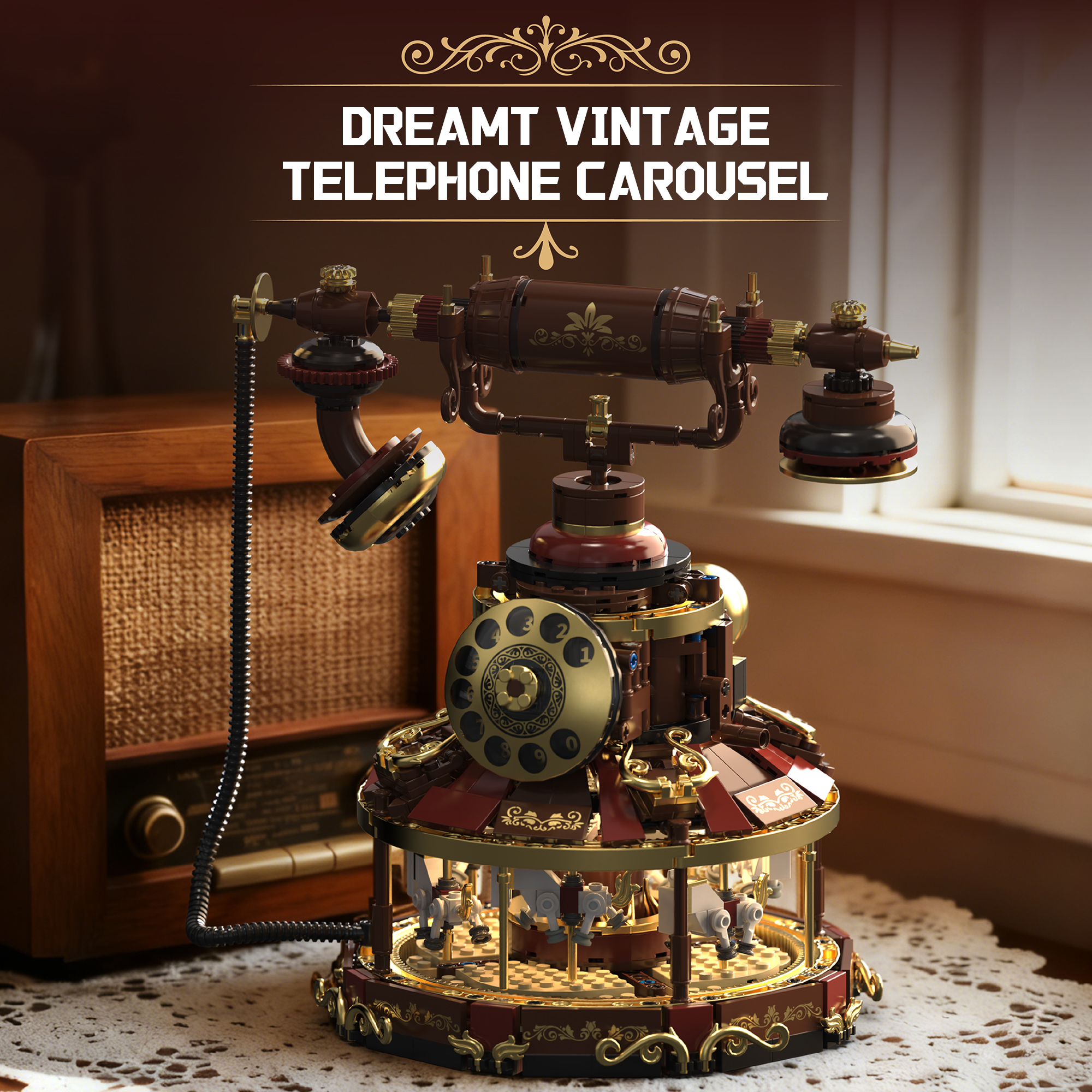 Amazon.com: chanbrick Retro Telephone Building Sets for Adults